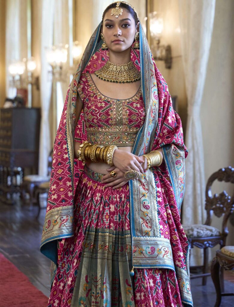 bride-in-pink-lehenga